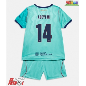 Barcelona Karim Adeyemi #14 Tercera Equipación Niños 2026-27 Manga Corta (+ Pantalones cortos)